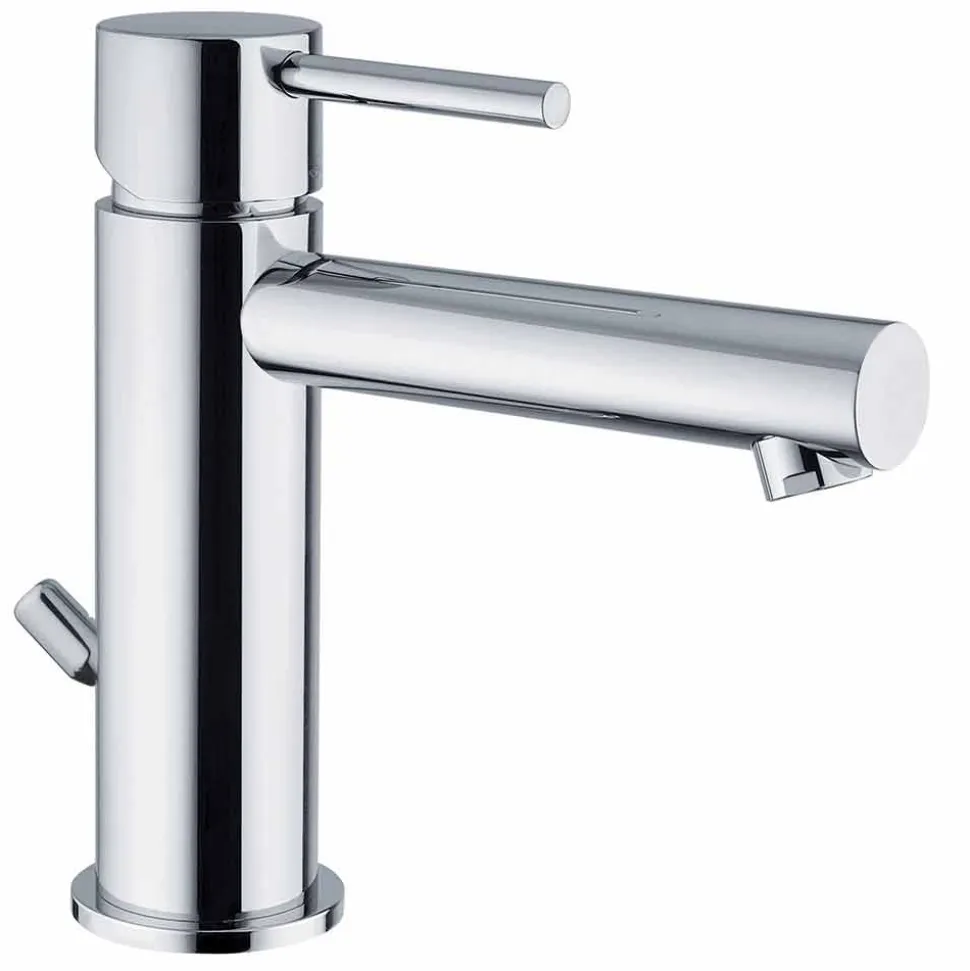 Miscelatore per Lavabo in Ottone Finitura Cromata Made in Italy - Ermia