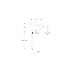 Miscelatore per Lavabo in Ottone di Design Made in Italy - Filipo