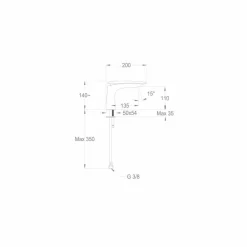 Miscelatore per Lavabo Moderno di Design in Ottone Made in Italy - Miriade