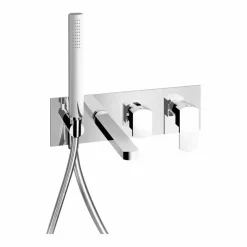 Miscelatore per Vasca ad Incasso Design Moderno in Ottone Made in Italy - Sika