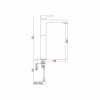 Miscelatore Prolungato per Lavabo Moderno in Ottone Made in Italy - Sindra