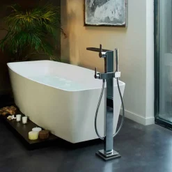 Miscelatore Vasca Freestanding con Doccetta e Tubo Flessibile, di Lusso - Etto