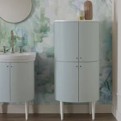 Mobile Bagno a Quattro Ante che Chiudono 3 Ripiani Made in Italy - Candy