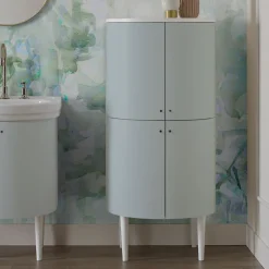 Mobile Bagno a Quattro Ante che Chiudono 3 Ripiani Made in Italy - Candy