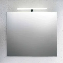 Mobile Bagno 80 cm, Lavabo, Specchio e Colonna Ecrù – Becky