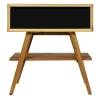 Mobile Bagno con Struttura in Teak Naturale e Cassetto in Mogano  - Gatien