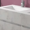 Mobile Bagno Doppio Lavabo, Design Moderno Sospeso in 4 Finiture - Doppietto