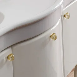 Mobile Bagno Monocolore con Lavabo in Ceramica Bianca - Candy
