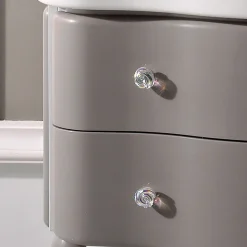 Mobile con Due Cassetti Laccato Lucido e Lavabo Made in Italy - Candy