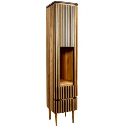 Mobile da Bagno a Colonna Realizzato in Teak Massello e Mogano - Plumeria