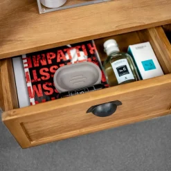 Mobile da Bagno da Terra Realizzato in Teak con Due Cassetti - Frangipani