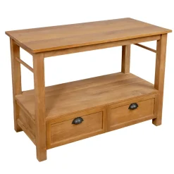 Mobile da Bagno da Terra Realizzato in Teak con Due Cassetti - Frangipani