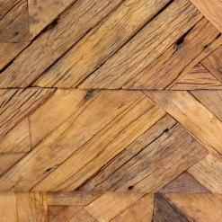Mobile da Soggiorno in Metallo Nero con 3 Cassetti in Legno - Relitto
