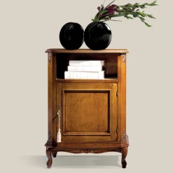 Mobile Porta Telefono Classico in Legno con Anta Made in Italy - Richard