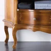 Mobile Porta Tv Classico in Legno Noce Intarsiato Made in Italy - Leonor