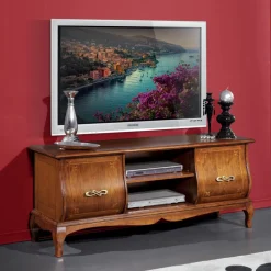 Mobile Porta Tv Classico in Legno con Intarsi Made in Italy - Hastings