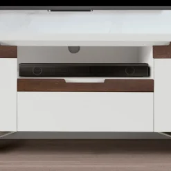 Mobile Porta TV con 2 Ante in Finitura Canaletto e Bianco Made in Italy - Kari
