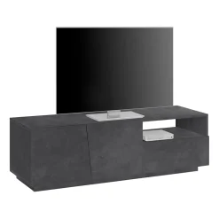 Mobile Porta Tv con 2 Ante, un Cassetto e Vano a Giorno Made in Italy - Popilio