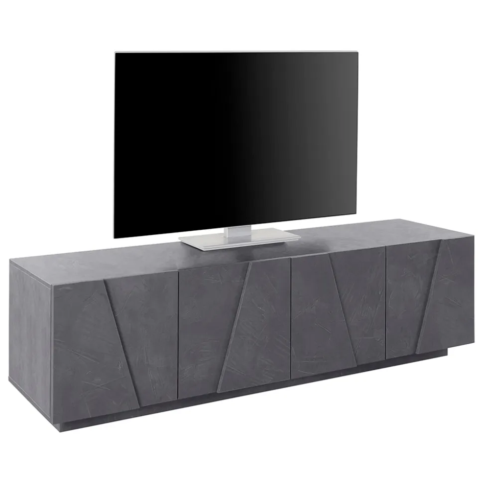 Mobile Porta Tv da Soggiorno con 4 Ante in Melaminico Made in Italy - Naditza