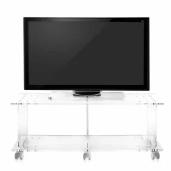 Mobile porta tv design moderno in plexiglass trasparente Mago