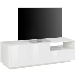 Mobile Porta Tv in Legno Design 2 Ante 1 Cassetto e Vano a Giorno - Joris