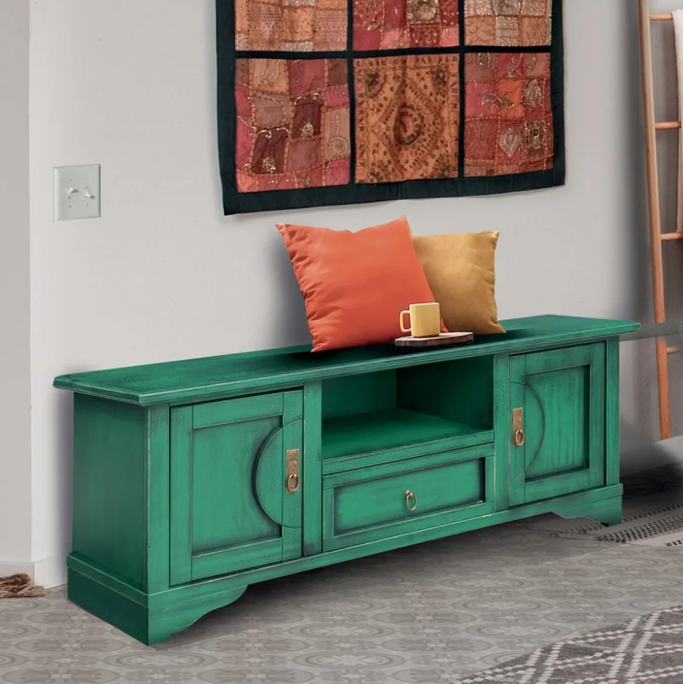 Mobile Porta Tv in Legno Impiallacciato di Diverse Finiture Made in Italy - Purusha