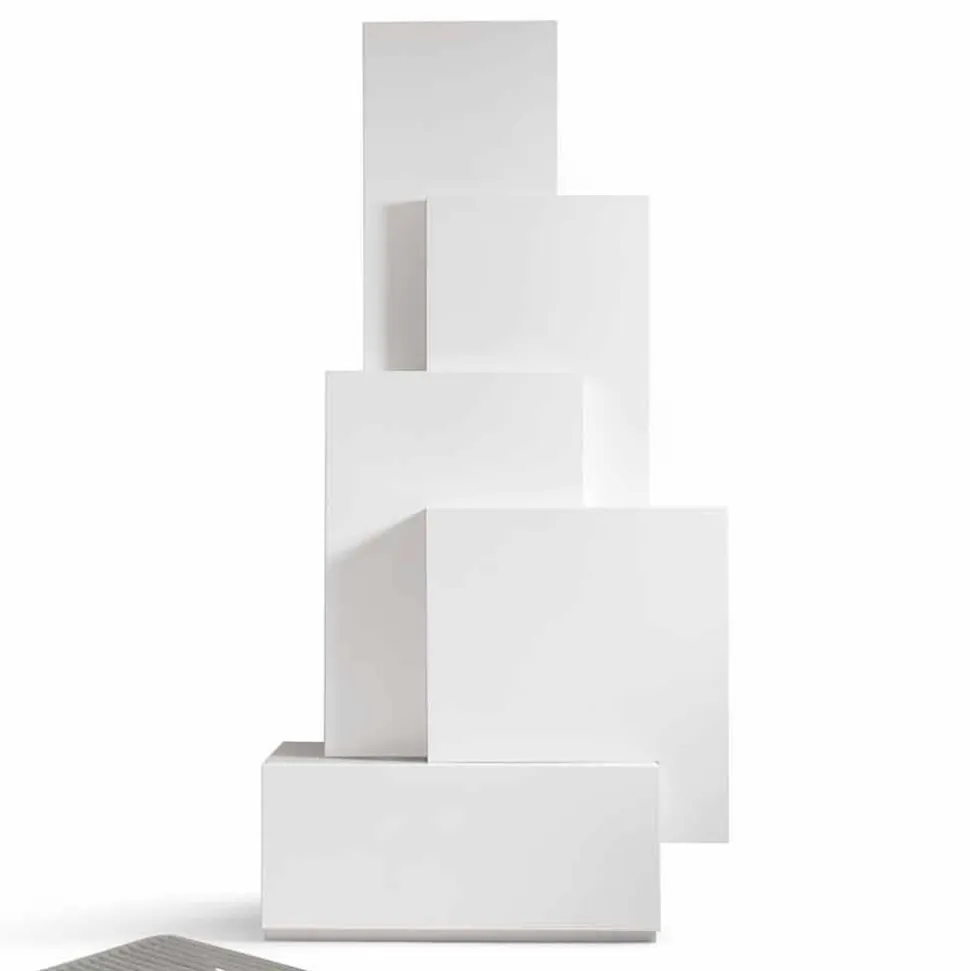 Mobile zona giorno a torre design MDF Tetris made in Italy
