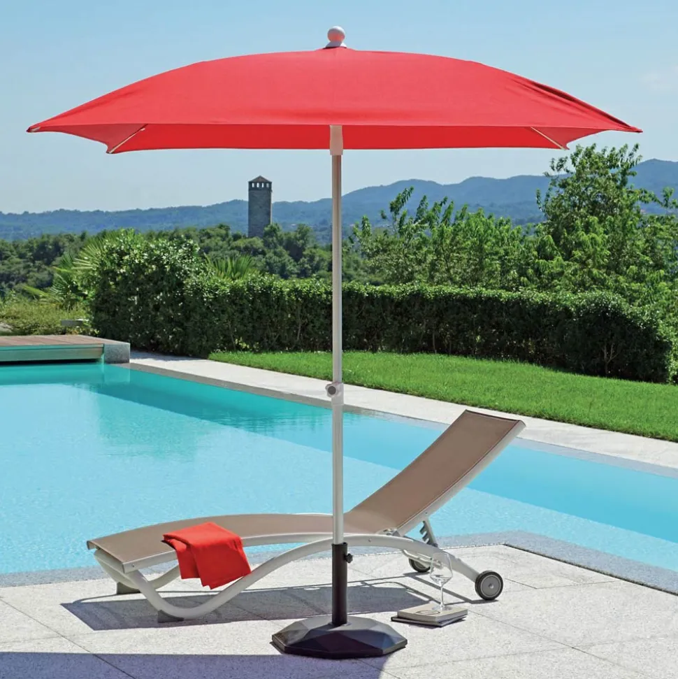 Ombrellone da Giardino con Struttura in Alluminio Rigato e Tessuto - Renaud