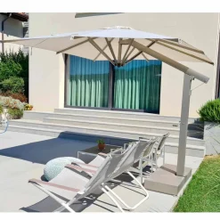 Ombrellone Giardino 300x400 cm Professionale in Alluminio Rettangolare - Lapillo