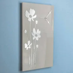 Orologio a Parete Design Marrone in Legno e Plexiglass Rettangolare - Silene