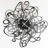 Orologio a Parete di Design Moderno in Ferro Nero o Bianco Made in Italy – Baldo