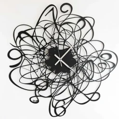 Orologio a Parete di Design Moderno in Ferro Nero o Bianco Made in Italy – Baldo