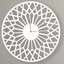 Orologio a Parete Grande e di Design Moderno in Legno Colorato Tondo - Dandalo