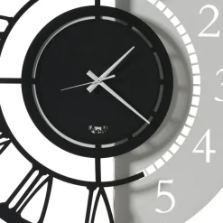 Orologio a Parete in Ferro Design Tondo Moderno Doppia Numerazione - Kassio