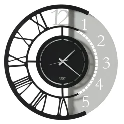 Orologio a Parete in Ferro Design Tondo Moderno Doppia Numerazione - Kassio
