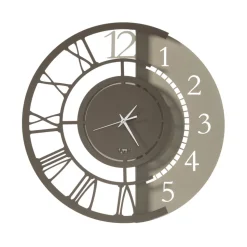 Orologio a Parete in Ferro Design Tondo Moderno Doppia Numerazione - Kassio