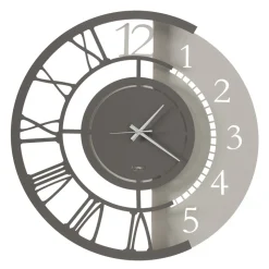 Orologio a Parete in Ferro Design Tondo Moderno Doppia Numerazione - Kassio