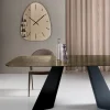 Orologio a Parete in Vetro Specchiato con Incisioni a Laser - Claudia