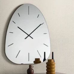 Orologio a Parete in Vetro Specchiato con Incisioni a Laser - Claudia