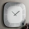 Orologio a Parete in Vetro Spechiato con Incisioni Laser Made in Italy - Cesira