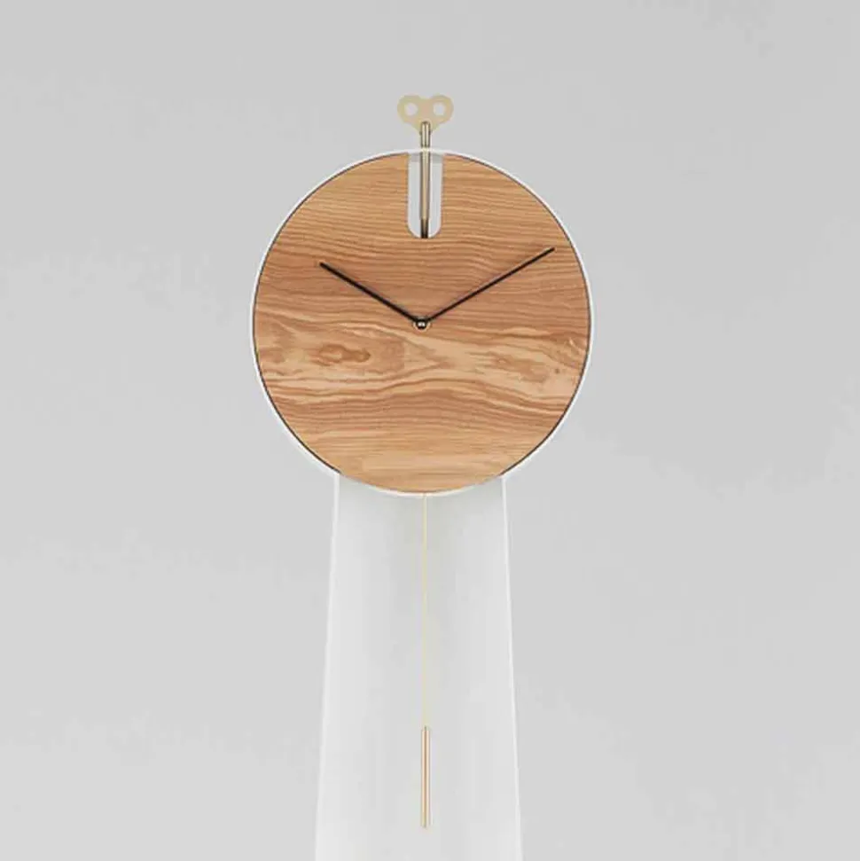 Orologio a Pendolo di Design con Struttura in Acciaio Made in Italy - Pendolino