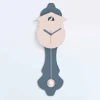 Orologio a Pendolo Moderno in Legno da Parete di Design Grigio e Rosa - Cuculo