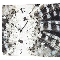 Orologio da muro bianco-nero dalla forma rettangolare Dakota