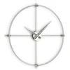 Orologio da Muro in Acciaio Satinato con Dettagli Cromatici Made in Italy - Lucky