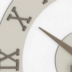 Orologio da Muro in MDF e Numeri Romani in Rilievo in Lino - Cronoforma