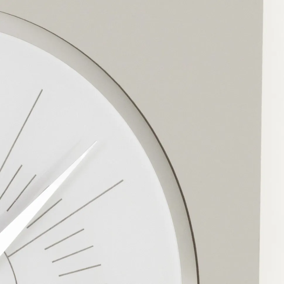 Orologio da Muro in Metacrilato e Cornice in Lino Made in Italy - Battito