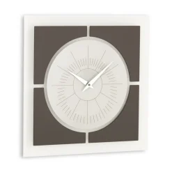 Orologio da Muro in Metacrilato e Cornice in Lino Made in Italy - Battito