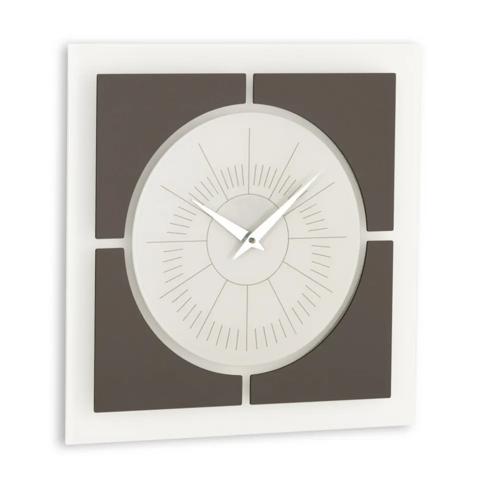 Orologio da Muro in Metacrilato e Cornice in Lino Made in Italy - Battito