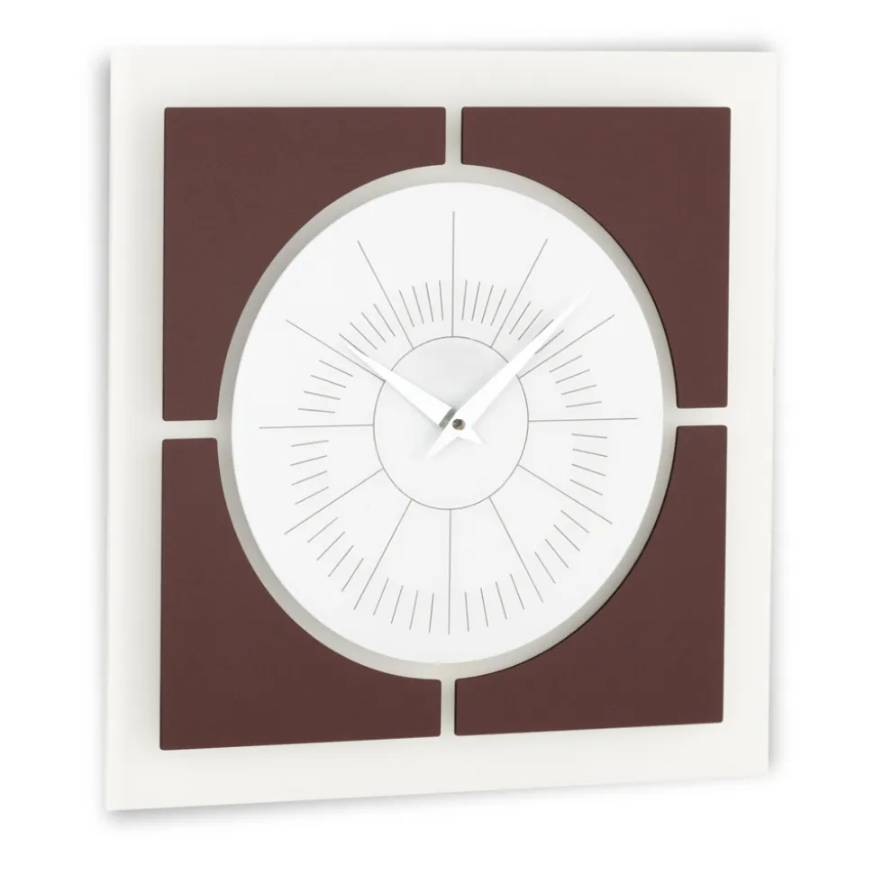 Orologio da Muro in Metacrilato e Cornice in Lino Made in Italy - Battito