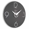 Orologio da muro moderno modello X3, disponibile in bianco, grigio o nero